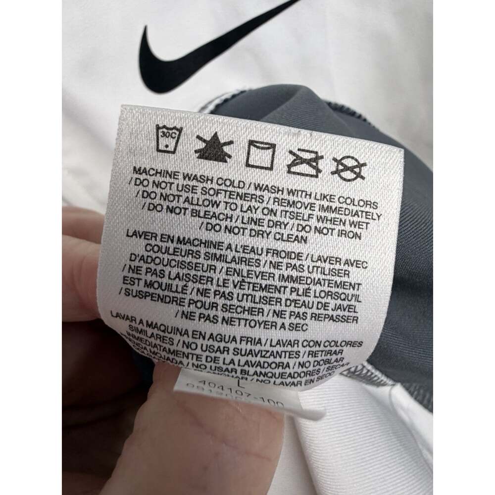 Nike Dri-FIT Mens Large Full Zip Running Jacket White Gray 404107-100 2012 - Picture 5 of 9